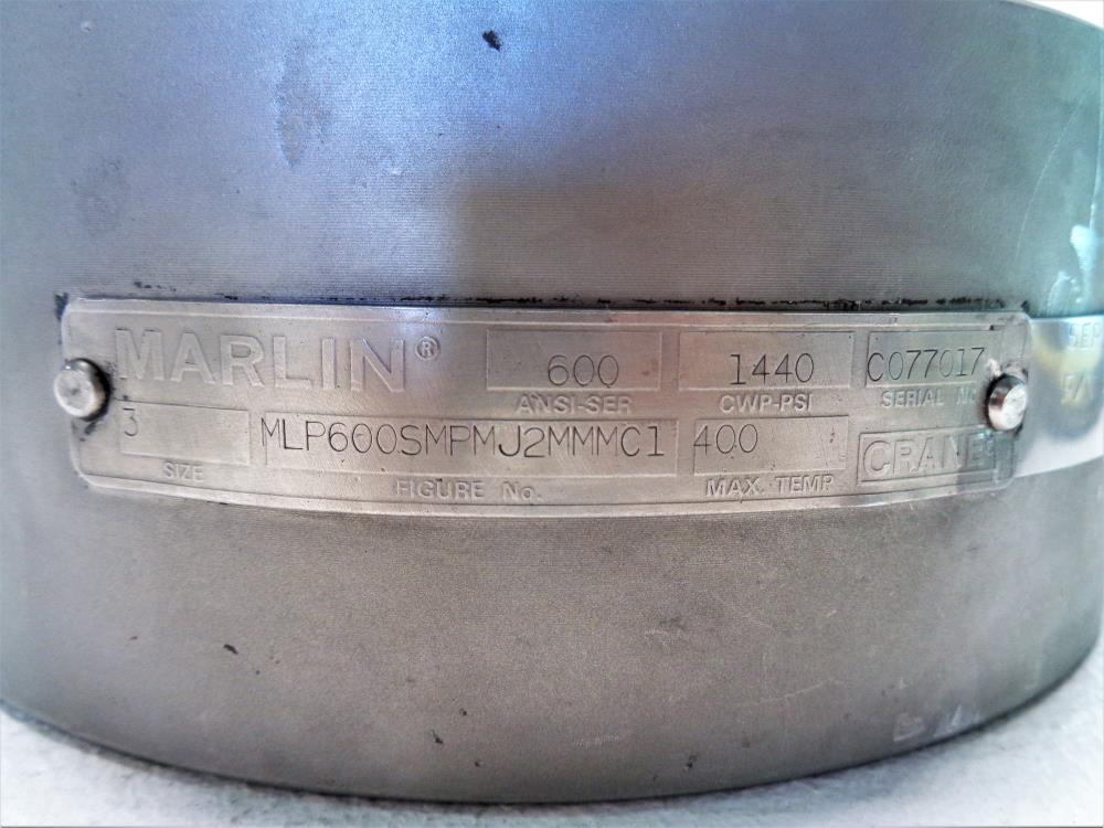 Crane Marlin 3" 600 ANSI Wafer Check Valve, Stainless Steel MLP600SMPMJ2MMMC1